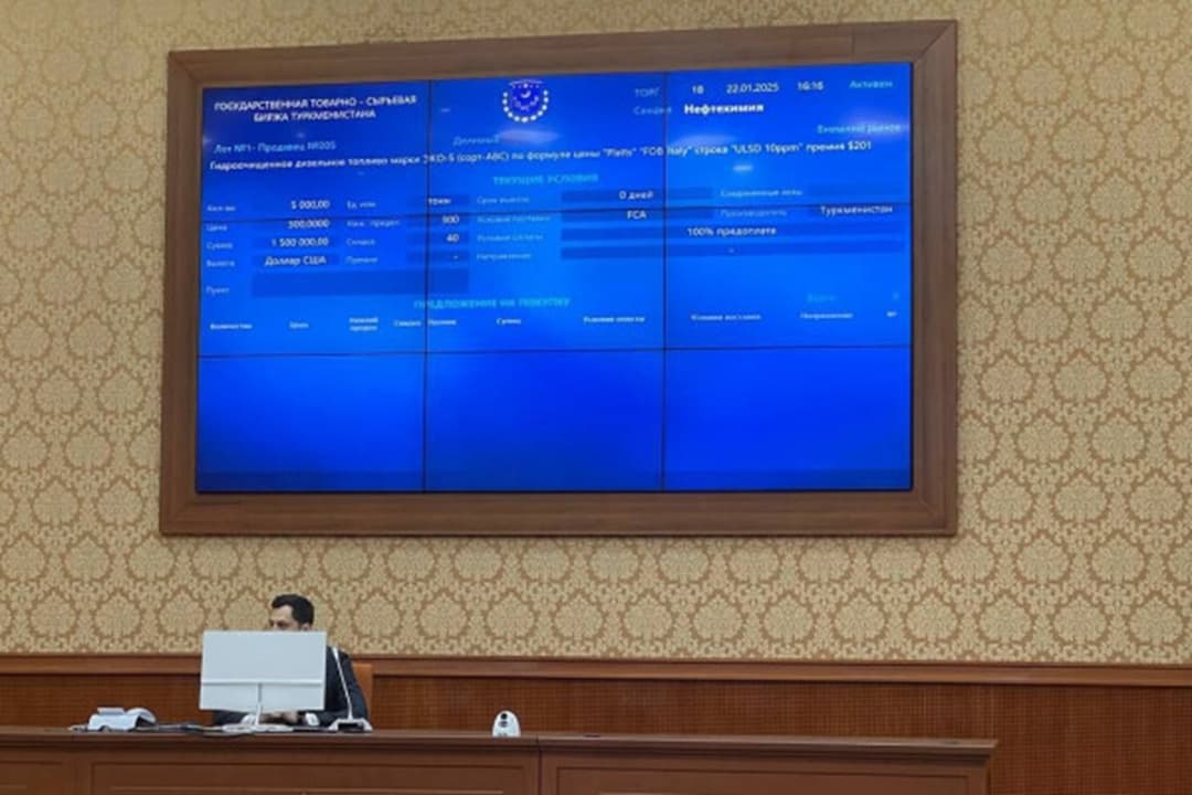 Biržada “Türkmennebit” konserniniň polipropilenine we ýerli çig mallara uly isleg bildirildi