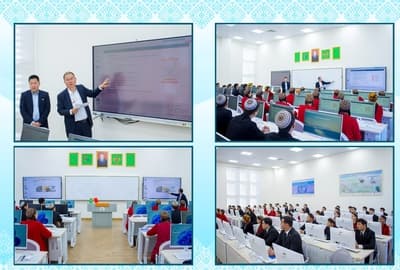 Hytaýly mugallymlar Halkara nebit we gaz uniwersitetiniň «Lu Ban ussahanasynda» sapak geçýärler