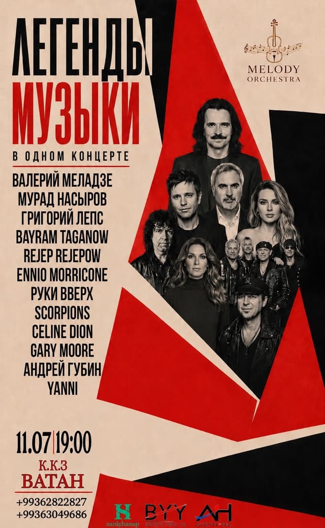«Melodiýa» orkestri dünýäniň meşhur saz ussatlaryny Aşgabatda bir sahnada ýygnar