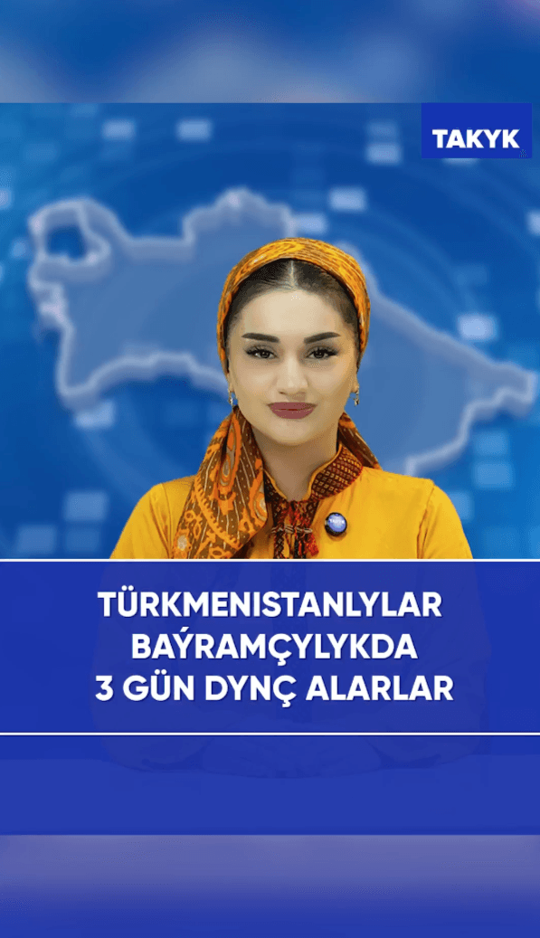 Türkmenistanlylar baýramçylykda 3 gün dynç alarlar