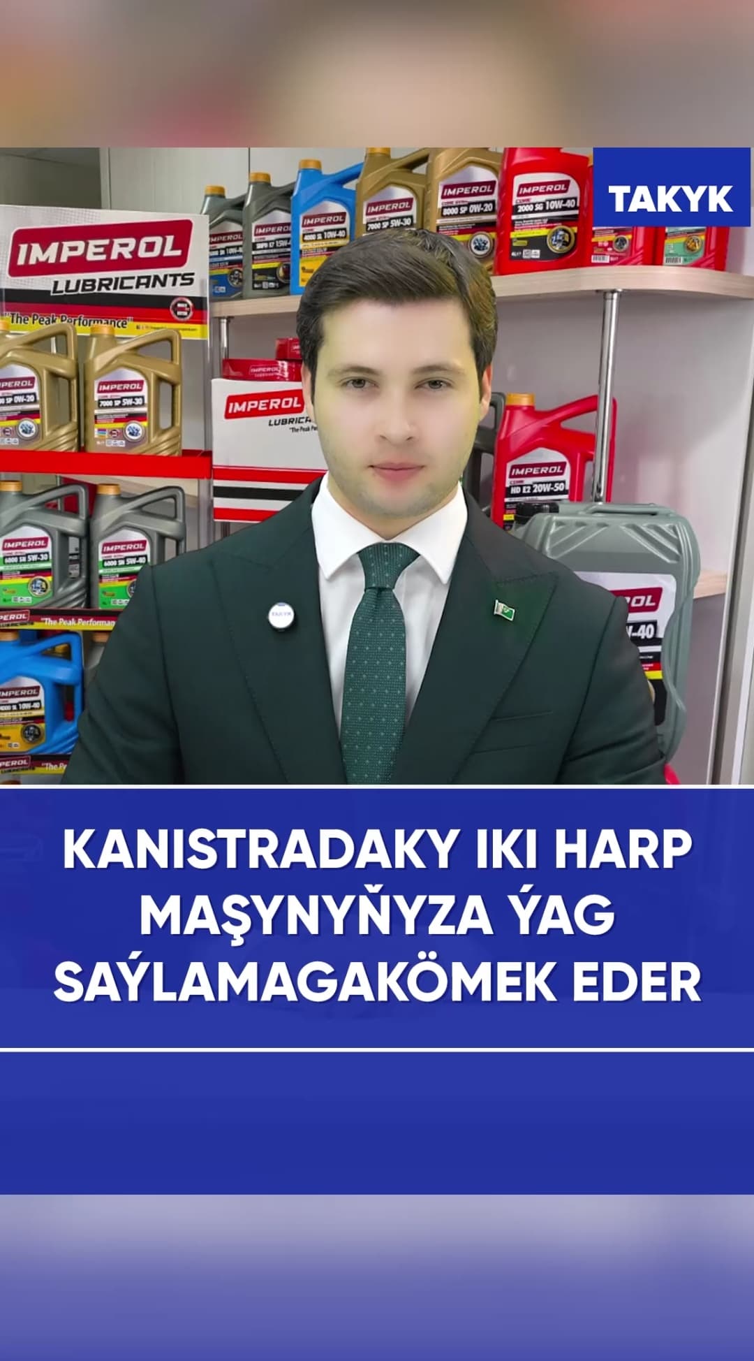 Kanistradaky iki harp maşynyňyza ýag saýlamaga kömek eder