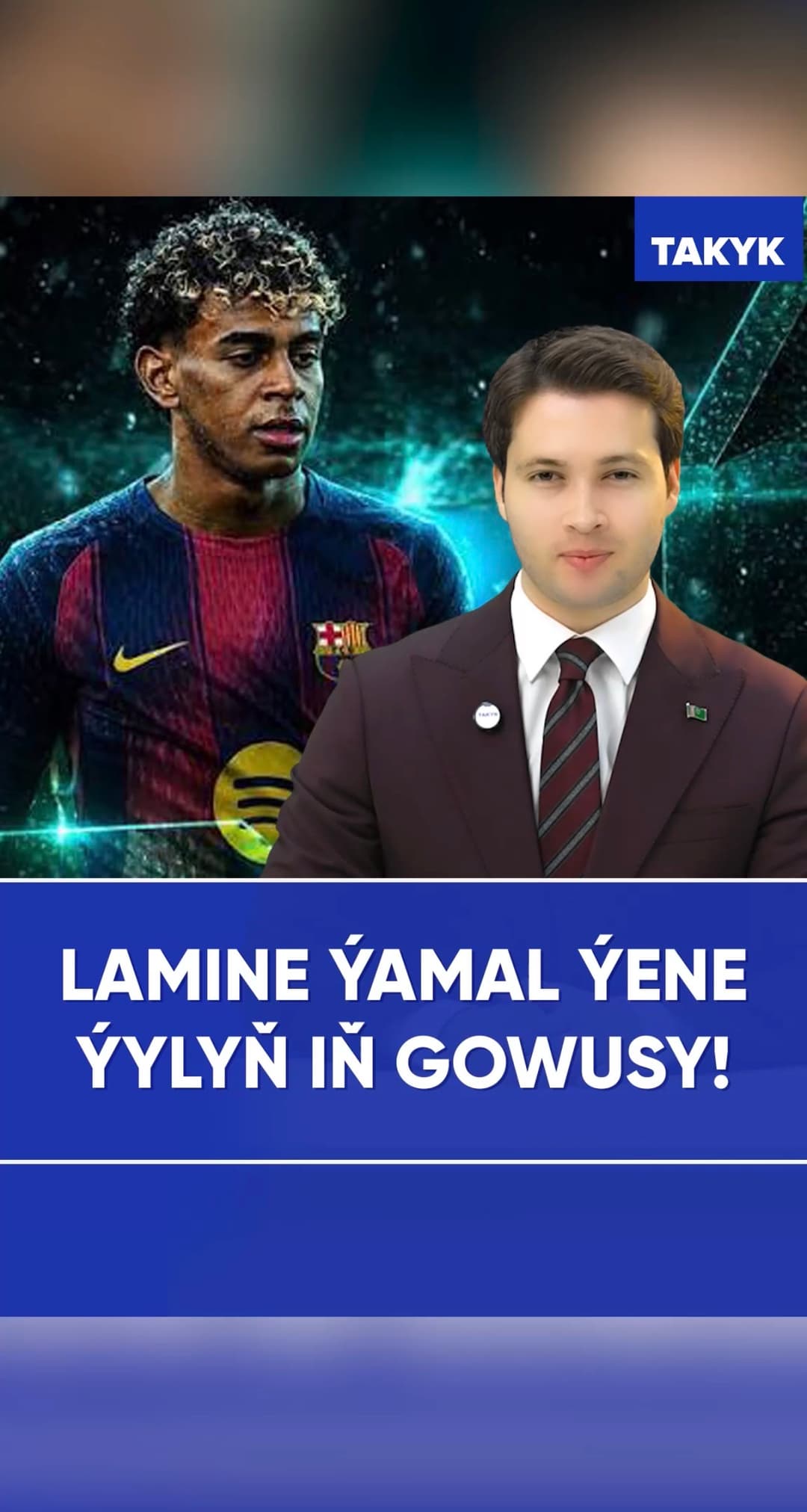 Lamine Ýamal ýene ýylyň iň gowusy!