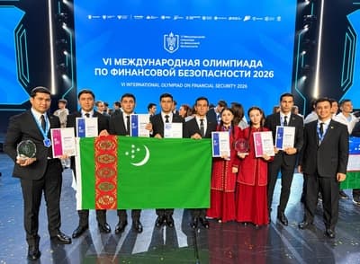 Сборная Туркменистана триумфально выступила на олимпиаде в Красноярске