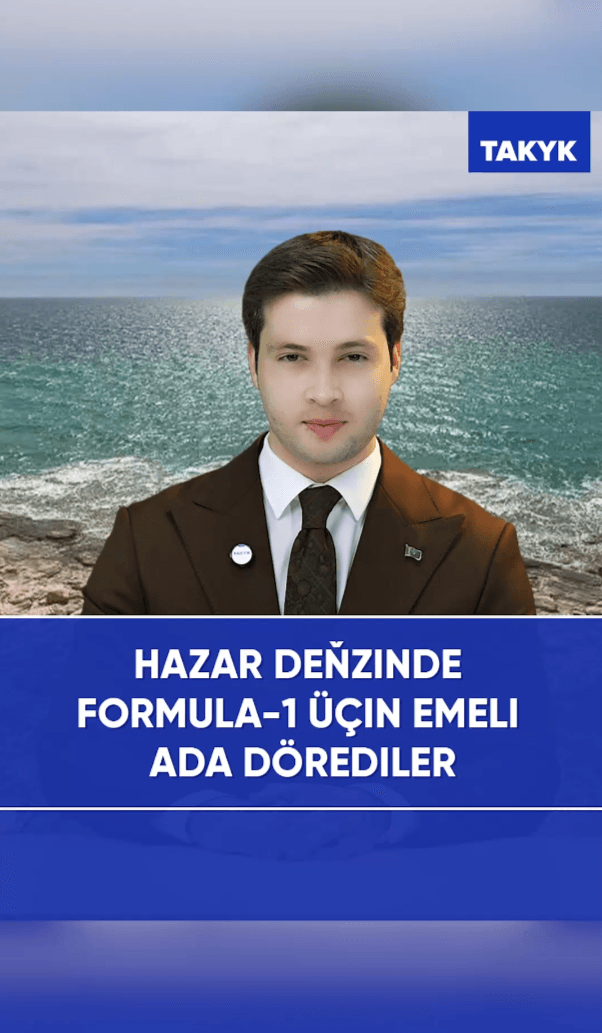 HAZAR DEŇZINDE FORMULA-1 ÜÇIN EMELI ADA DÖREDILER